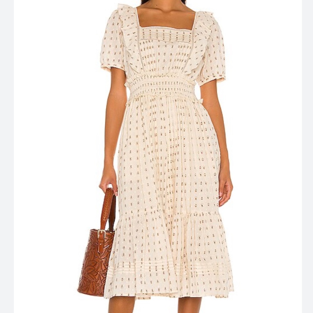 Cleobella Stunning Cream Midi Dress